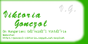 viktoria gonczol business card